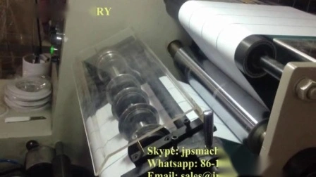 Jps-320fq-Tr Découpeuse automatique de rebobineuse de tourelle/ machine de rebobinage de refendage pour le rouleau d'autocollant de film d'étiquette de papier thermique auto-adhésif